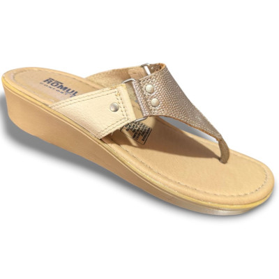 Romulo Sandalia Cuero Bronciny Mujer Ref 5729